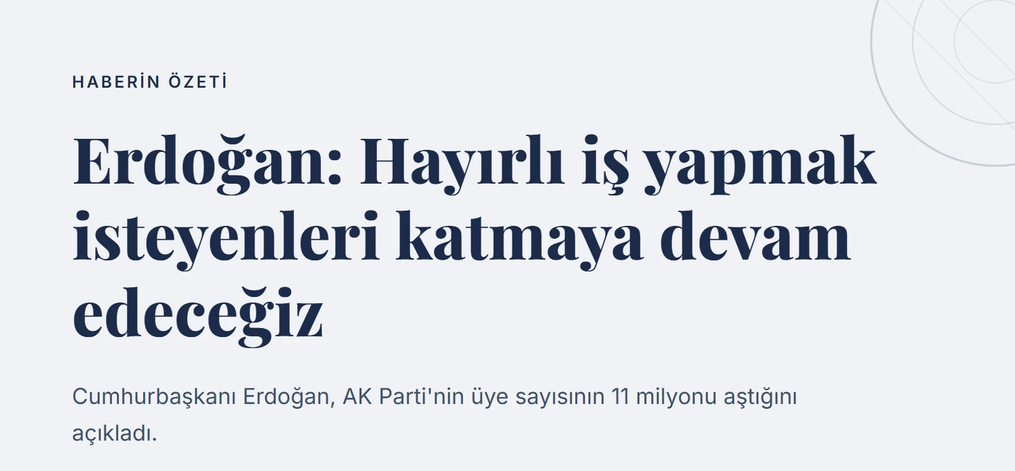 Erdoğan: Hayırlı iş yapmak isteyenleri katmaya devam edeceğiz